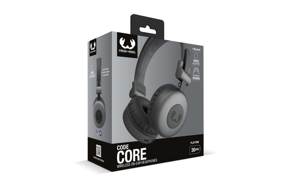 Brezžične slušalke Fresh 'n Rebel Code Core, 30 ur - Temna kovinska pištola