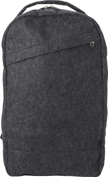 rPET felt backpack Eleanor - dark grey