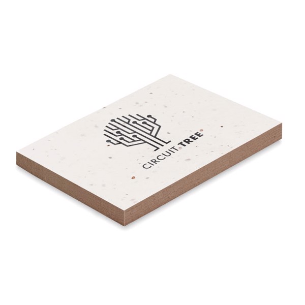 MB - Grass/seed paper memo pad Grow Me