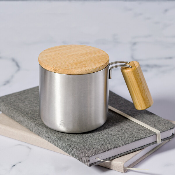 Taza Térmica Claire - Plateado