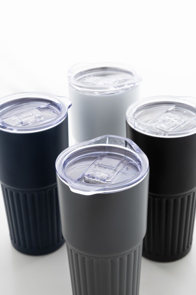 Thermo Cup Streaky Tall - White