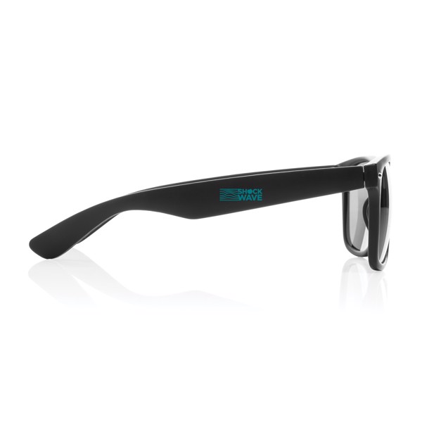 Lunettes de soleil en PC plastique recyclé GRS - Noir
