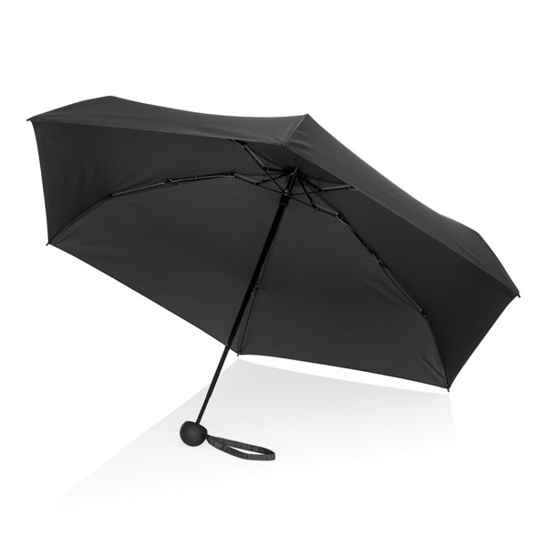 19.5" Aware™ RPET super mini manual 190T Pongee umbrella - Black