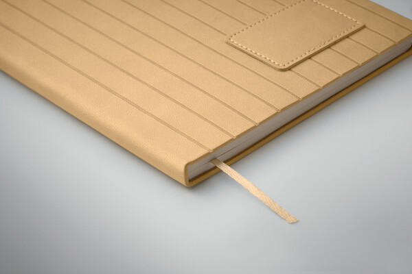 A5 notebook in smokey PU Tintray - Beige
