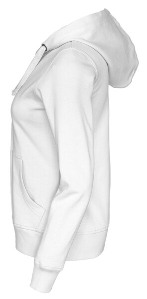 Cottover Gots Full Zip Hood Lady white XS