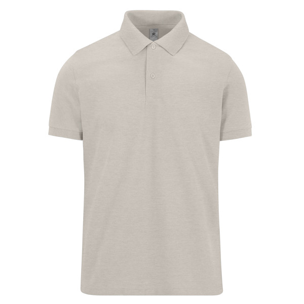 B&C My Polo 210 - Heathers - 100% Algodão Optimium (Investindo Em Better Cotton) - Heather Grey Fog / S