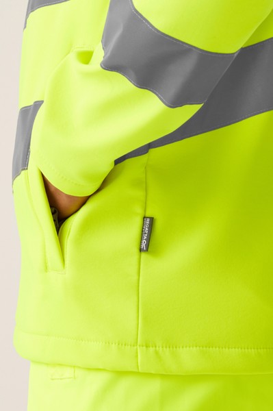 Hi-Vis Pro Contract Ablaze 2 Layer Softshell Jacket (Class 3) - Yellow / 3XL