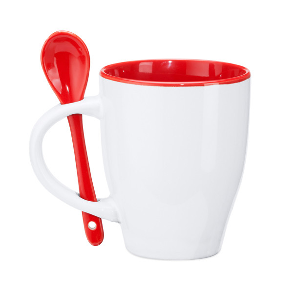 Akebia Mug - White/Red