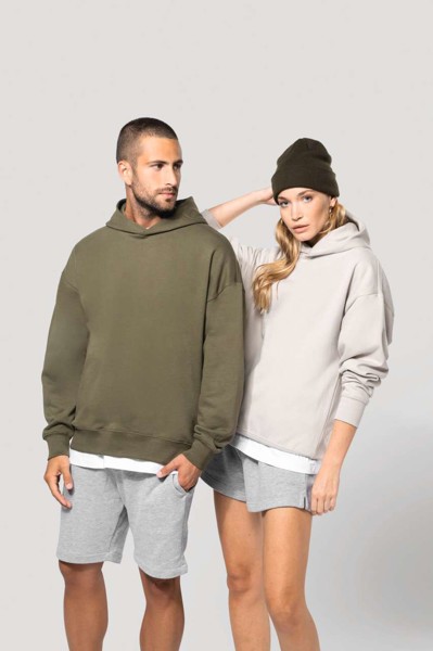 Unisex Oversized Fleece Hoodie - Wine / S