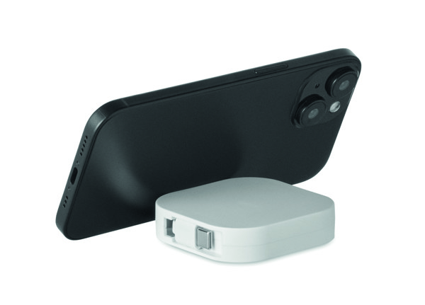 100W retractable charging cable Linea 100 - White