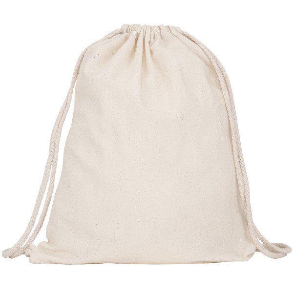 Bolsa mochila de cuerdas personalizada de algodón