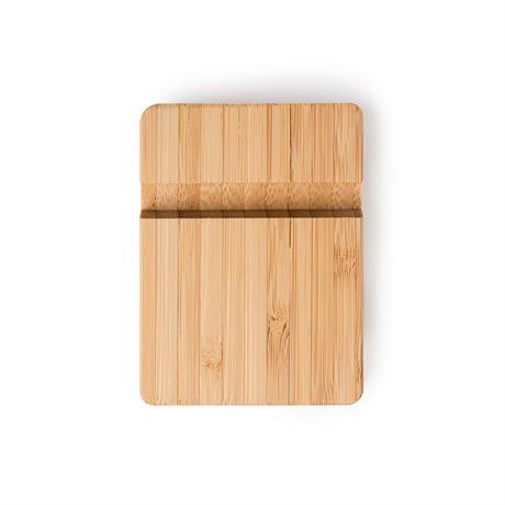Soporte para móvil personalizado de bambú