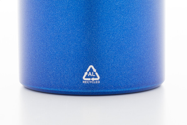 Bouteille en aluminium recyclé Ralusip Plus - Bleu