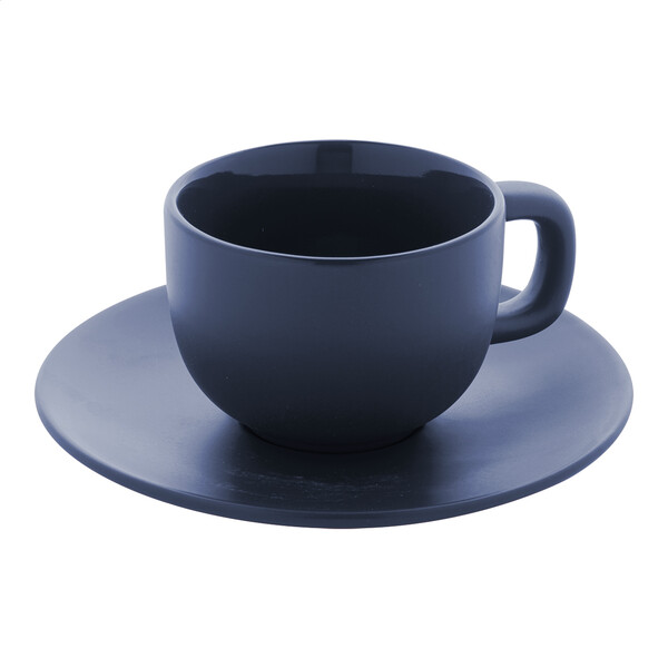 Zestaw filiżanek do cappuccino Caturra Plus - Ciemnoniebieski