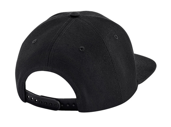 Original Flat Peak 6 Panel Snapback - Black / Black / ONE SIZE