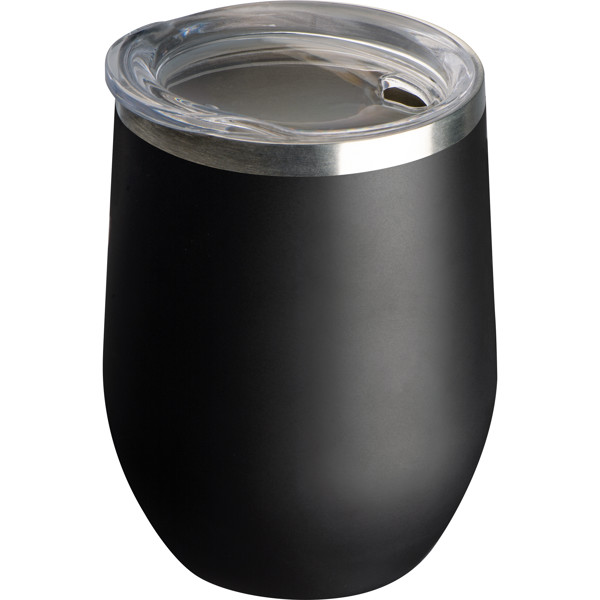 Double walled vacuum mug MATTHEW - Black