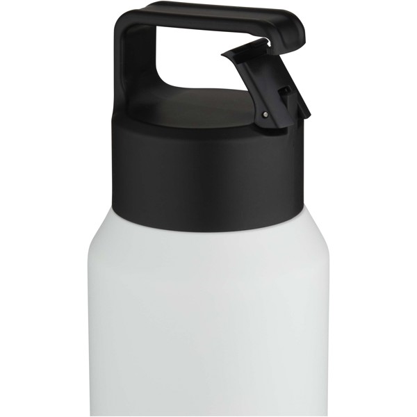 Bouteille avec isolation sous vide Astra de 600 ml en cuivre et acier inoxydable recyclé certifié RCS (compatible avec les boissons gazeuses) - Blanc