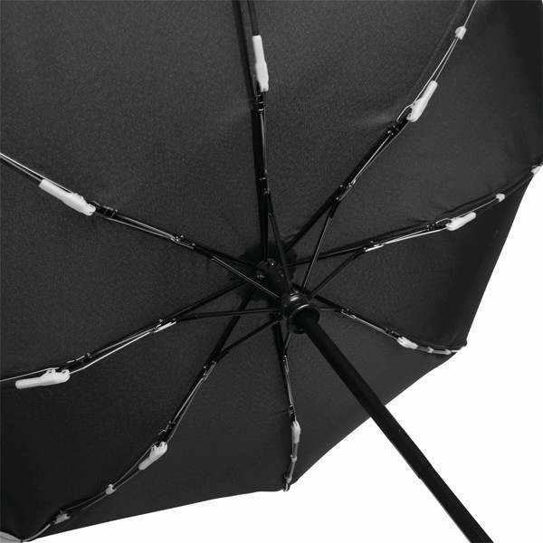 Automatic Open/Close Windproof Pocket Umbrella Streetlife - Black / White