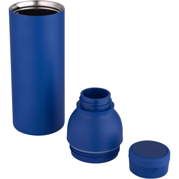 Bouteille avec isolation sous vide Illuminate double paroi de 650 ml en acier inoxydable recyclé certifié RCS - Bleu royal