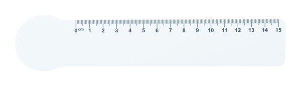 15 Cm Ruler Couler 15, House - White