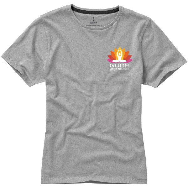 T-shirt de manga curta Nanaimo de mulher - Mistura de cinzas / L