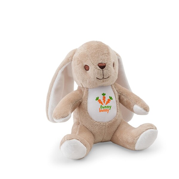 BUGS. Peluche de poliéster con forma de conejo, con tela apta para personalizar