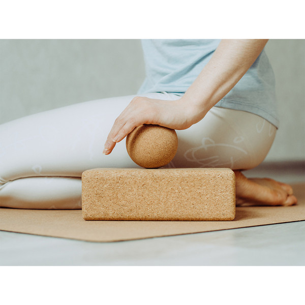 Asana cork yoga block