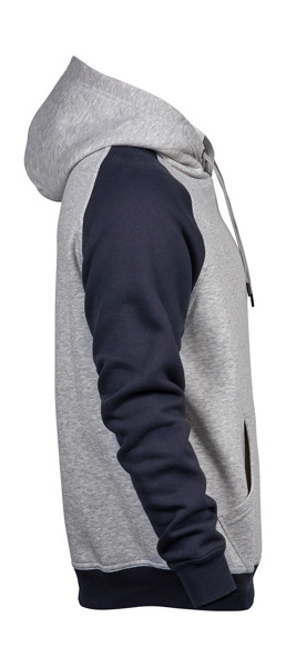Two-Tone Hooded Sweatshirt - Heather / Dark Grey / 3XL