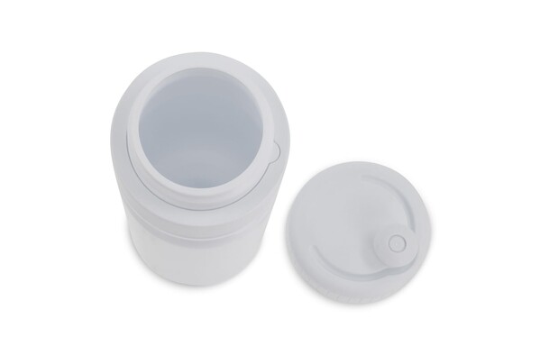 Sportsflaske med kant 750ml - Hvid / Hvid