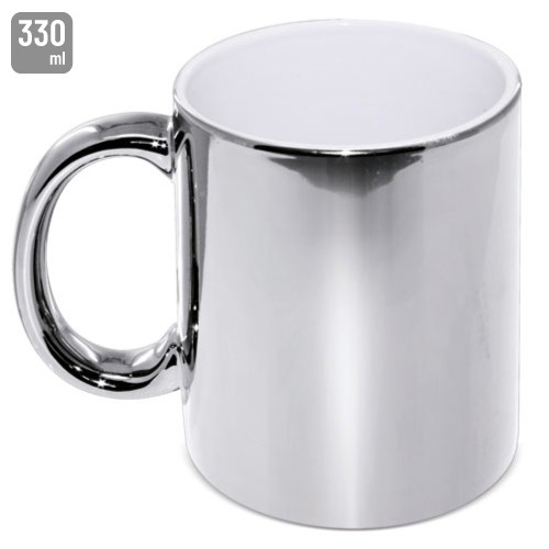 MUG CERAMICA METALIZADA -