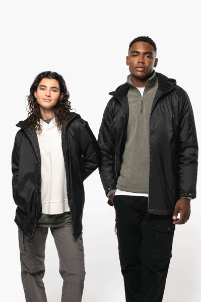 Unisex Hooded Jacket With Micro-Polarfleece Lining - Silver / 2XL
