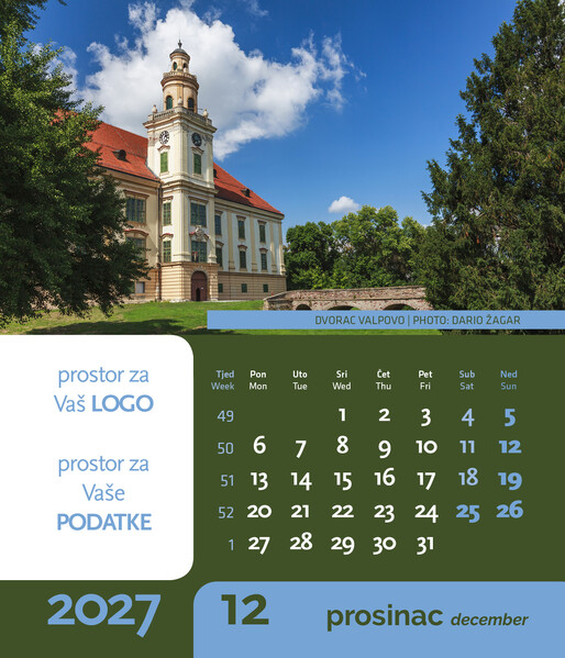 Stolni CD kalendar – Dvorci i utvrde