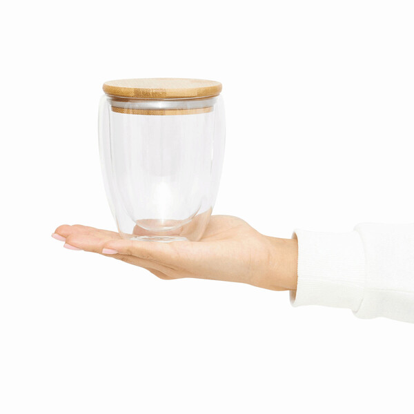 Double-walled glass, capacity approx. 350 ml BAMBOO ART M