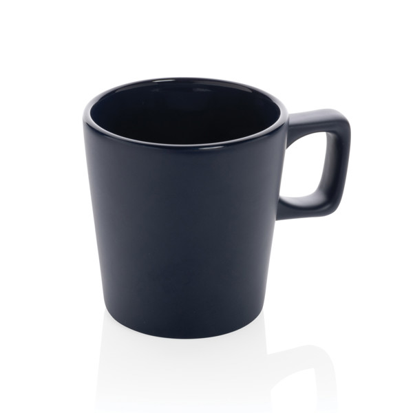 Mug 300ml en céramique au design moderne - Bleu Marine