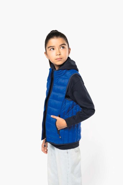 Kids' Lightweight Sleeveless Padded Jacket - Light Royal Blue / 12/14