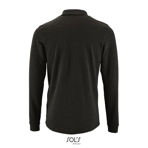 PERFECT MEN LSL POLO 180g Perfect Lsl Men - Antracite MatizadoM