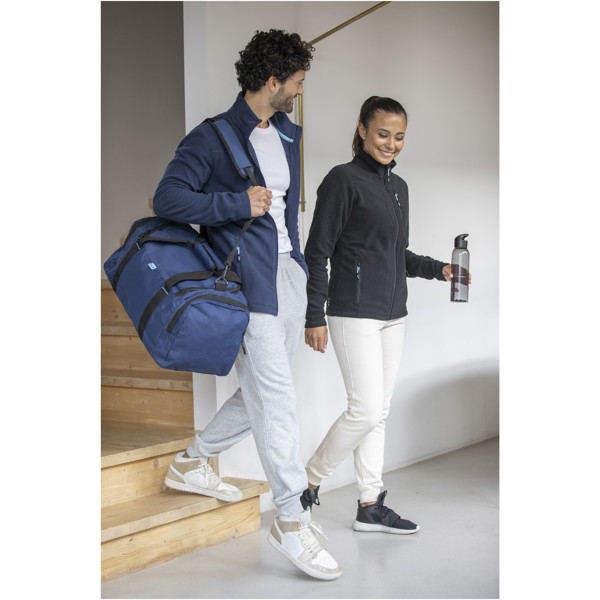 Casaco polar com fecho para homem GRS reciclado "Amber" - Branco / XS