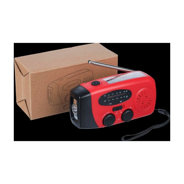 Emergency radio Solan - red
