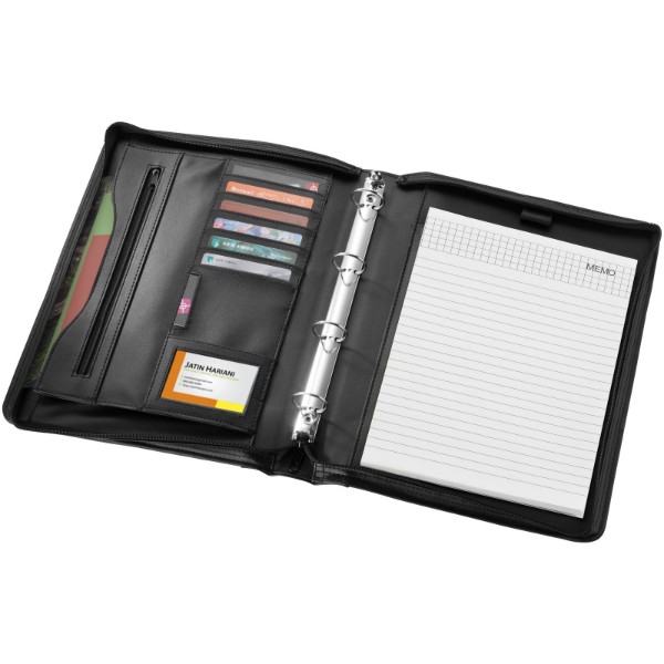 Ebony A4 briefcase portfolio - Solid Black