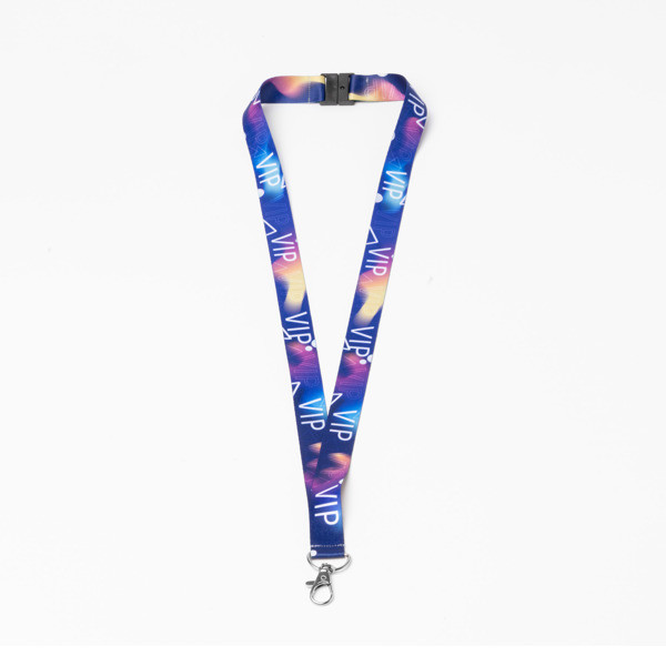 Lanyard personalizado de poliéster con mosquetón y cierre de seguridad