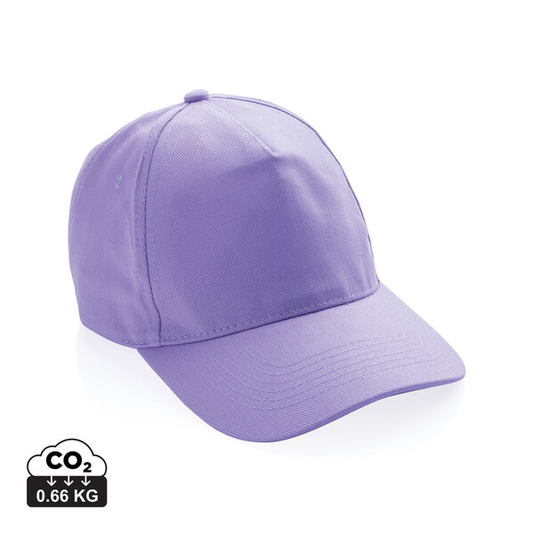 5 dílná kšiltovka Impact z 280g recyklované bavlny AWARE™ - Lavender