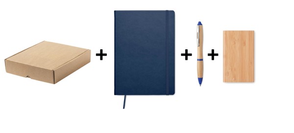 Bundle: New Team onboarding - Ecofriendly (Notebook + Pen + Powerbank + gift box)