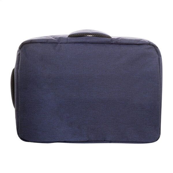 Sac à dos porte-documents en RPET Eaton - Bleu Foncé