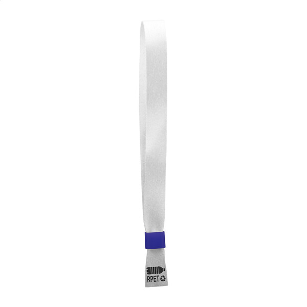 Bracelet festival personnalisable SuboWrist RPET - Bleu / Blanc