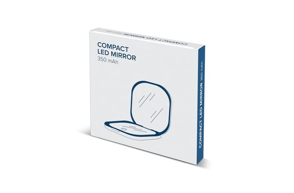 Miroir compact à LED 350 mAh