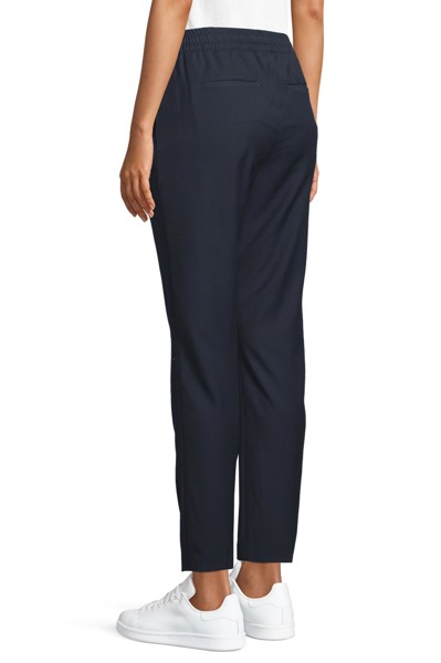 CALÇAS DE FATO COM CINTURA ELÁSTICA PARA SENHORA - NEOBLU GERMAIN WOMEN - Azul escuro 