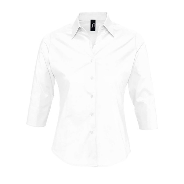 Sol's Effect - 3/4 Sleeve Stretch Women's Shirt - White / XL