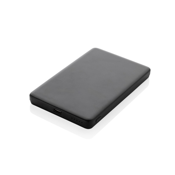 Magnetická powerbanka Orion 5000mAh 5W z RCS hliníku - Černá