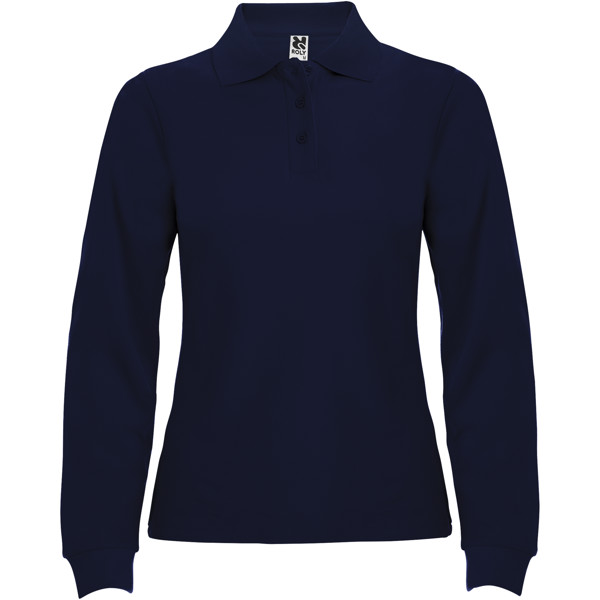 Estrella long sleeve women s polo Navy Blue M