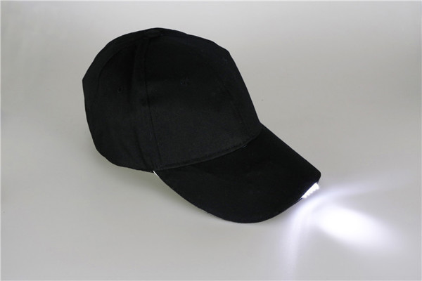 Cap with LED lighting